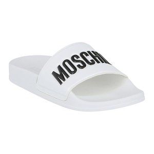 Moschino slides white black logo 37/7